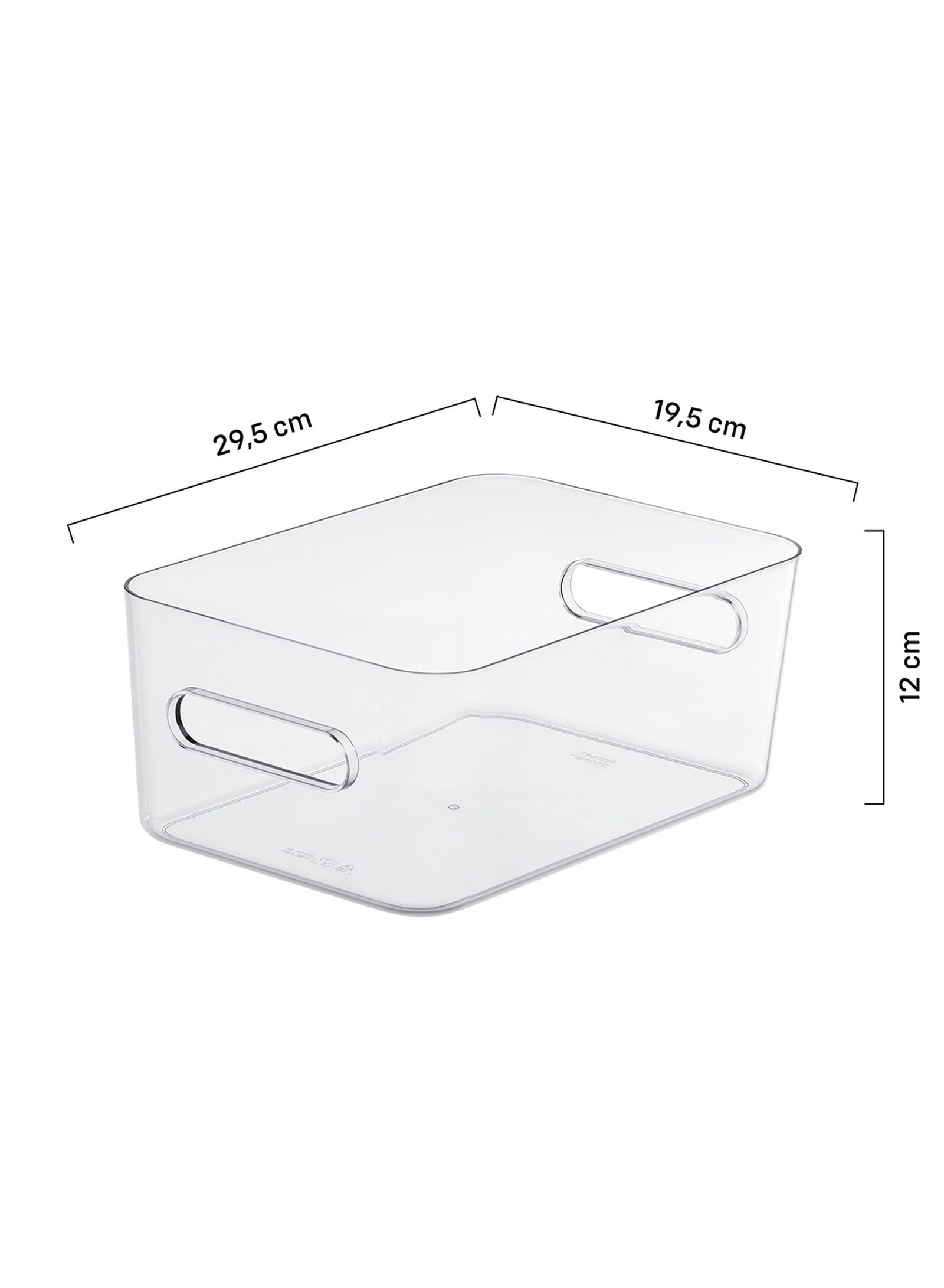 bo&icirc;te de rangement Helsinki transparente 20 x 29 x 11 20 x 29 x 11 - 2000000299 - HEMA